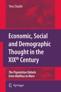 Cover: Economic, Social and Demographic Thought in the XIXth Century - Springer