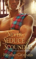 Cover: Never Seduce A Scoundrel - Zebra Books