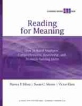 Cover: Reading for Meaning - Association for Supervision & Curriculum Development
