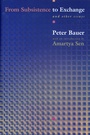 Cover: From Subsistence to Exchange and Other Essays - Princeton University Press