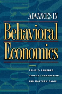 Enlarge image Cover: Advances in Behavioral Economics - Princeton University Press