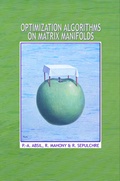 Cover: Optimization Algorithms on Matrix Manifolds - Princeton University Press