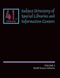 Cover: Subject Directory of Special Libraries and Information Centers - Gale Cengage