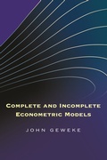Cover: Complete and Incomplete Econometric Models - Princeton University Press