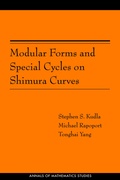 Cover: Modular Forms and Special Cycles on Shimura Curves - Princeton University Press