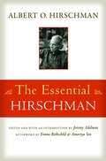 Cover: The Essential Hirschman - Princeton University Press