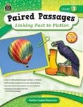 Cover: Paired Passages: Linking Fact to Fiction Grade 3 - TEACHER CREATED RESOURCES