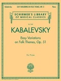 Cover: Easy Variations on Folk Themes, Op. 51: Schirmer Library of Classics Volume 2060 - Schirmer's Library of Musical
