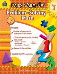 Enlarge image Cover: Daily Warm-Ups: Problem Solving Math Grade 3 - TEACHER CREATED RESOURCES