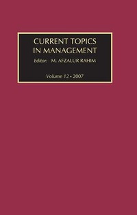 Enlarge image Cover: Current Topics in Management - Routledge