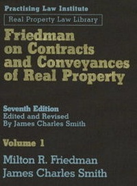 Abbildung von: Friedman on Contracts and Conveyances of Real Property - Practising Law Institute
