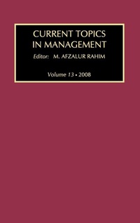 Enlarge image Cover: Current Topics in Management - Routledge