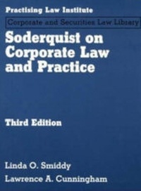 Enlarge image Cover: Soderquist on Corporate Law and Practice - Practising Law Institute