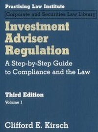 Abbildung von: Investment Adviser Regulation - Practising Law Institute