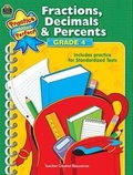 Cover: Fractions, Decimals & Percents Grade 4 - TEACHER CREATED RESOURCES