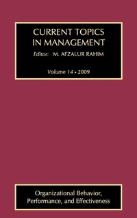 Enlarge image Cover: Current Topics in Management - Routledge