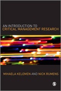 Cover: An Introduction to Critical Management Research - SAGE Publications Inc