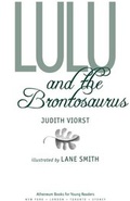 Cover: Lulu and the Brontosaurus - Atheneum Books for Young Readers