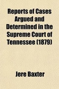 Cover: Reports of Cases Argued and Determined in the Supreme Court of Tennessee (Volume 5; V. 64) - General Books