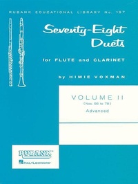 Abbildung von: 78 Duets for Flute and Clarinet: Volume 2 - Advanced (Nos. 56-78) - Rubank Publications