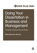 Cover: Doing Your Dissertation in Business and Management - SAGE Publications Inc