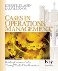 Cover: Cases in Operations Management - SAGE Publications Inc