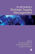 Cover: The SAGE Handbook of Strategic Supply Management - SAGE Publications Inc