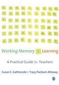 Cover: Working Memory and Learning - SAGE Publications Inc