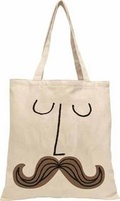 Cover: Mad Hatter Mustache Face Tote Bag - Gibbs M. Smith Inc