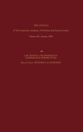 Cover: Law, Society, and Democracy: Comparative Perspectives - SAGE Publications Inc