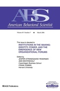 Cover: Institutions in the Making - SAGE Publications Inc