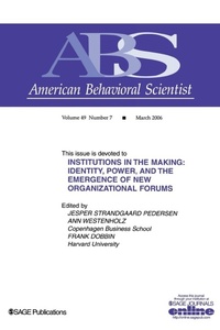 Enlarge image Cover: Institutions in the Making - SAGE Publications Inc