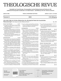 Abbildung von: Theologische Revue - Aschendorff