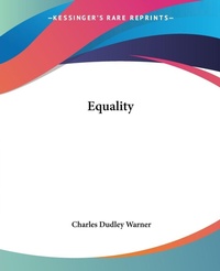 Abbildung von: Equality - Kessinger Publishing Co
