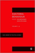 Cover: Electoral Behaviour - SAGE Publications Inc