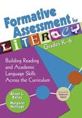 Cover: Formative Assessment for Literacy, Grades K-6 - Corwin Press Inc