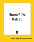 Cover: Honore De Balzac - Kessinger Publishing Co