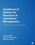 Cover: Handbook of Metrics for Research in Operations Management - SAGE Publications Inc