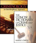 Cover: Criminology by Walsh and The Concise Dictionary of Crime and Justice by Davis, Bundle - SAGE Publications Inc
