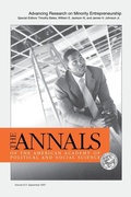 Cover: Advancing Research on Minority Entrepreneurship - SAGE Publications Inc