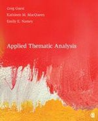 Enlarge image Cover: Applied Thematic Analysis - SAGE Publications Inc