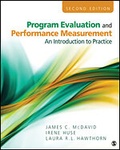 Cover: Program Evaluation and Performance Measurement - SAGE Publications Inc
