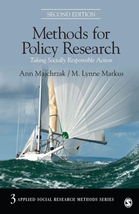Enlarge image Cover: Methods for Policy Research - SAGE Publications Inc