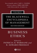 Cover: The Blackwell Encyclopedia of Management, Business Ethics - Wiley