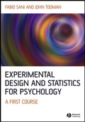 Cover: Experimental Design and Statistics for Psychology - Wiley