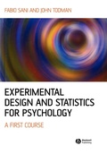 Cover: Experimental Design and Statistics for Psychology - Wiley