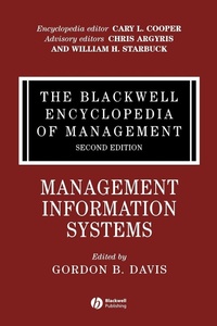 Enlarge image Cover: The Blackwell Encyclopedia of Management, Management Information Systems - Wiley