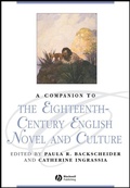 Cover: A Companion to the Eighteenth-Century English Novel and Culture - Wiley