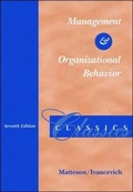 Cover: Management and Organizational Behavior Classics - Irwin Professional Publishing