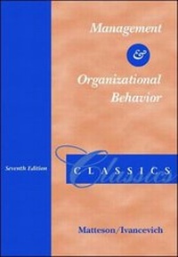 Enlarge image Cover: Management and Organizational Behavior Classics - Irwin Professional Publishing